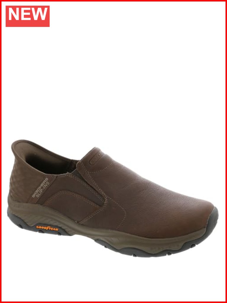 Men's Memory Foam Slip-On Loafers With Leather Upper